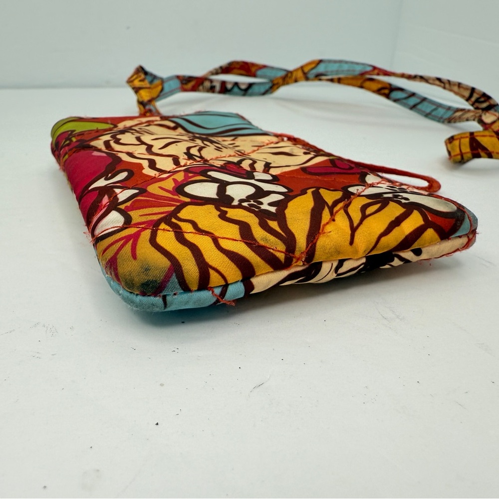 Vera Bradley Zip Id Holder Case Midday Garden Ultralight Matching Lanyard View 4